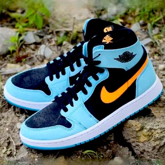 Nike Air Jordan 1 Zoom CMFT 2 | Bleached Aqua Citrus | DV1307-408 | Size 9 Men - Picture 2 of 16